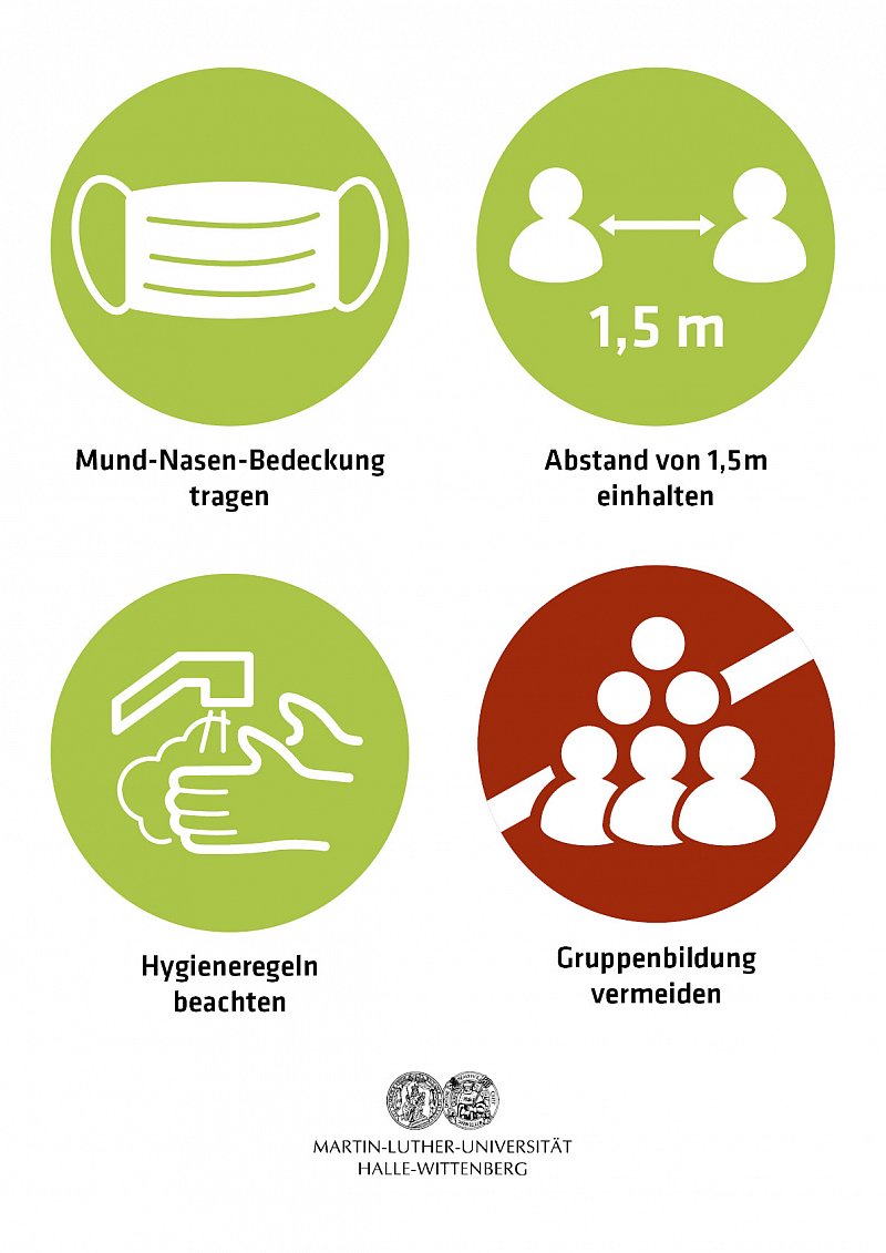 Corona-Hinweise zum Ausdrucken