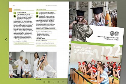 Broschüre „Angebote für Schüler*innen und Lehrkräfte“